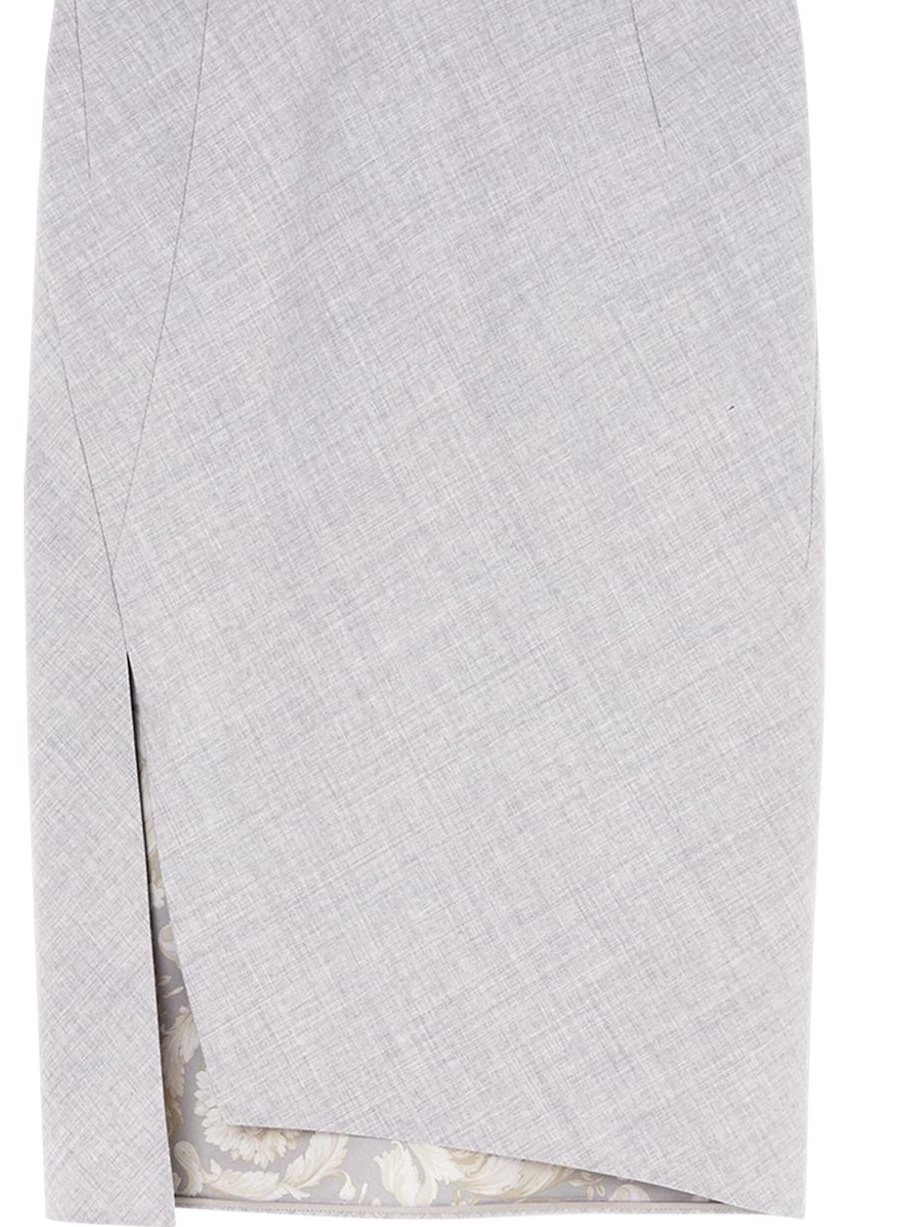 Versace asymmetric-hem Women pencil skirt 0708